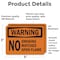 Signmission No Smoking Matches or Open Flame OSHA Warning Sign, Vinyl Decal, 5in W x 3.5in L, 2PK OS-2PACK-WS-D-35-L-19696 - alternate 4